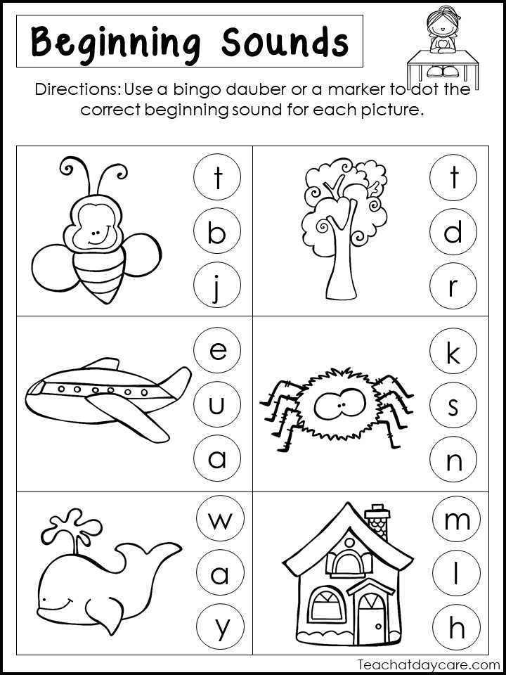 10 Beginning Sounds Printable Phonics Worksheets Made By Teachers