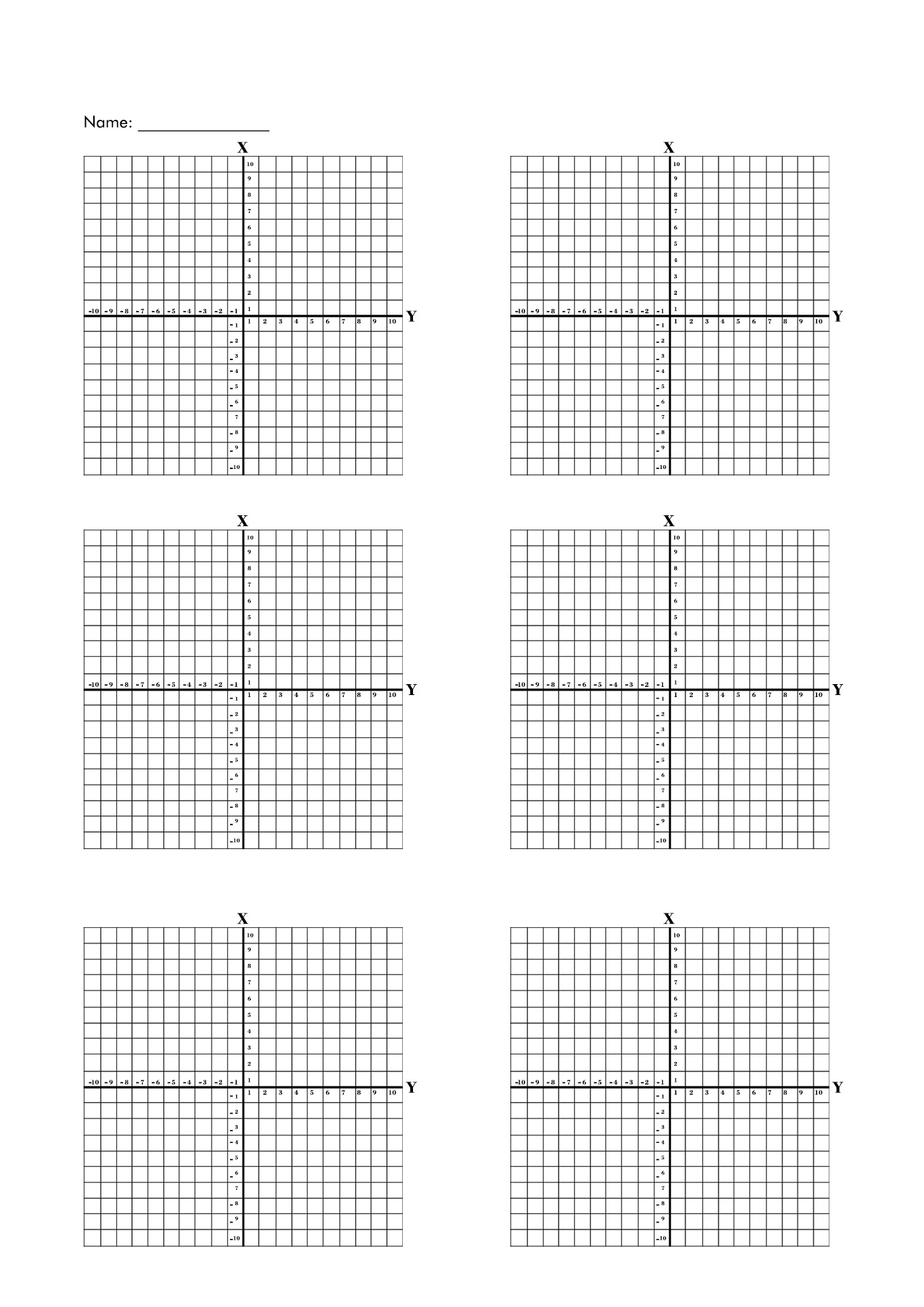 13 Blank Coordinate Plane Worksheets Free PDF At Worksheeto