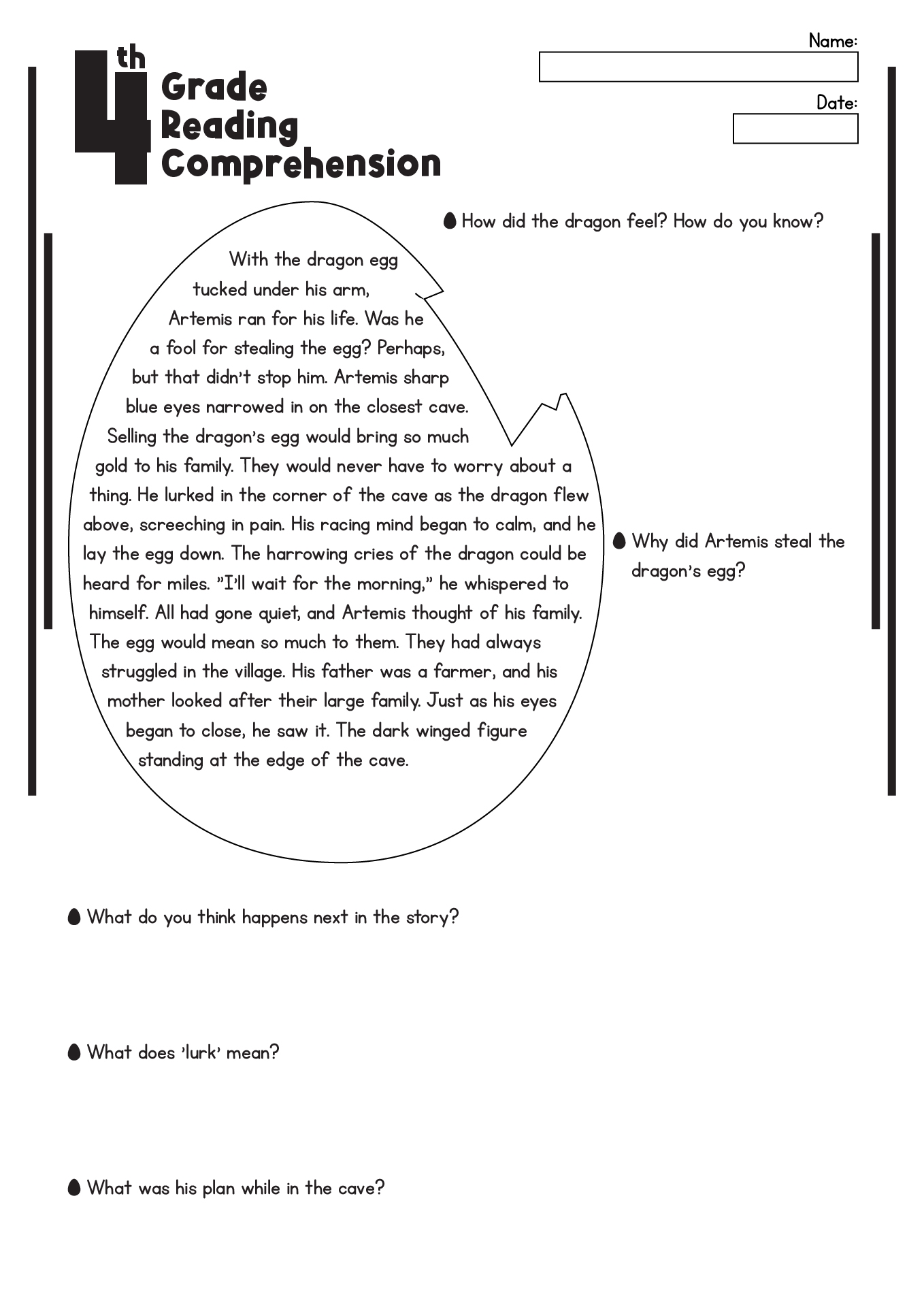 17 Fourth Grade Reading Comprehension Worksheets Free PDF At 
