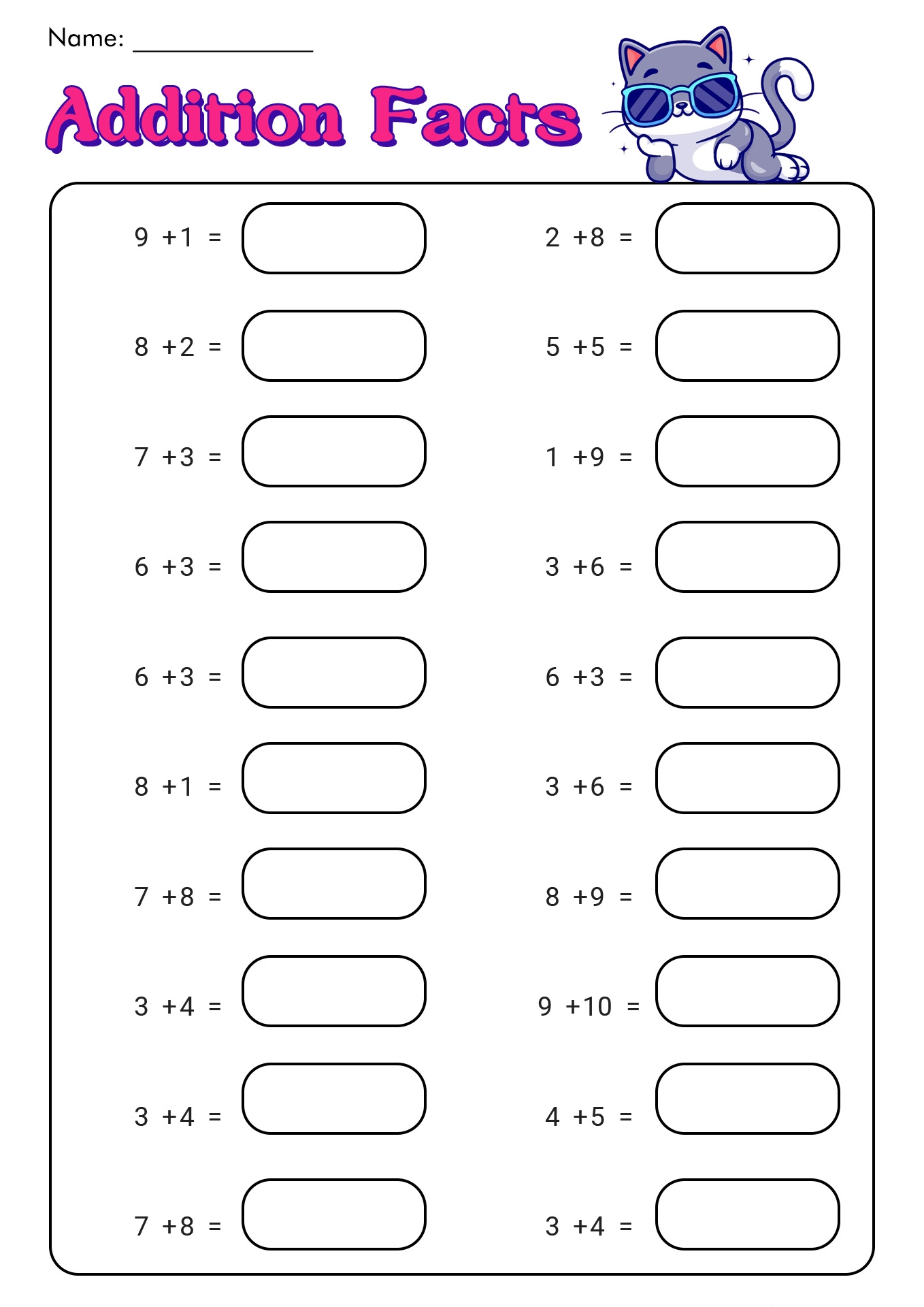 18 Timed Addition Worksheets Free PDF At Worksheeto