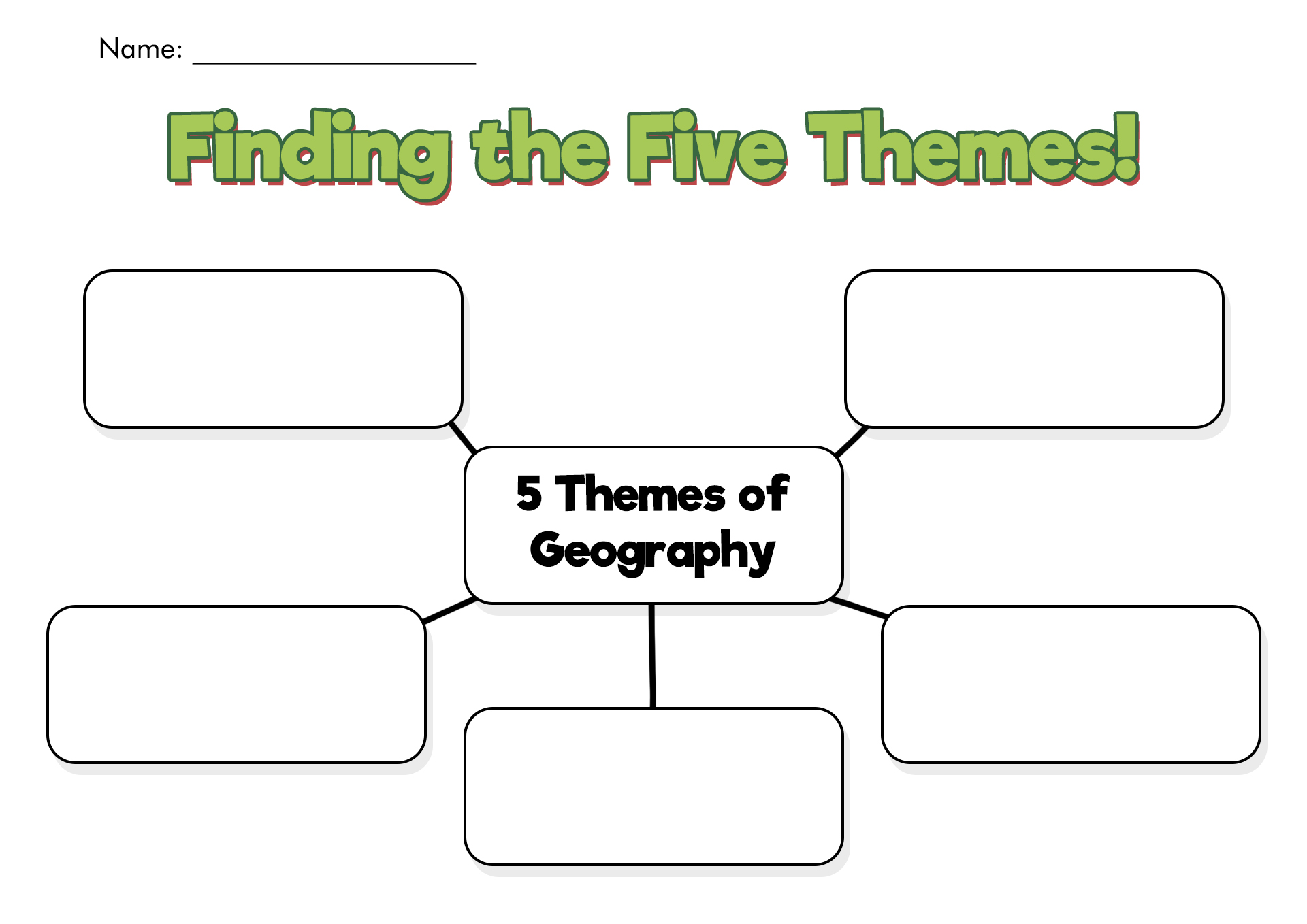 19 Five Themes Of Geography Worksheets Free PDF At Worksheeto
