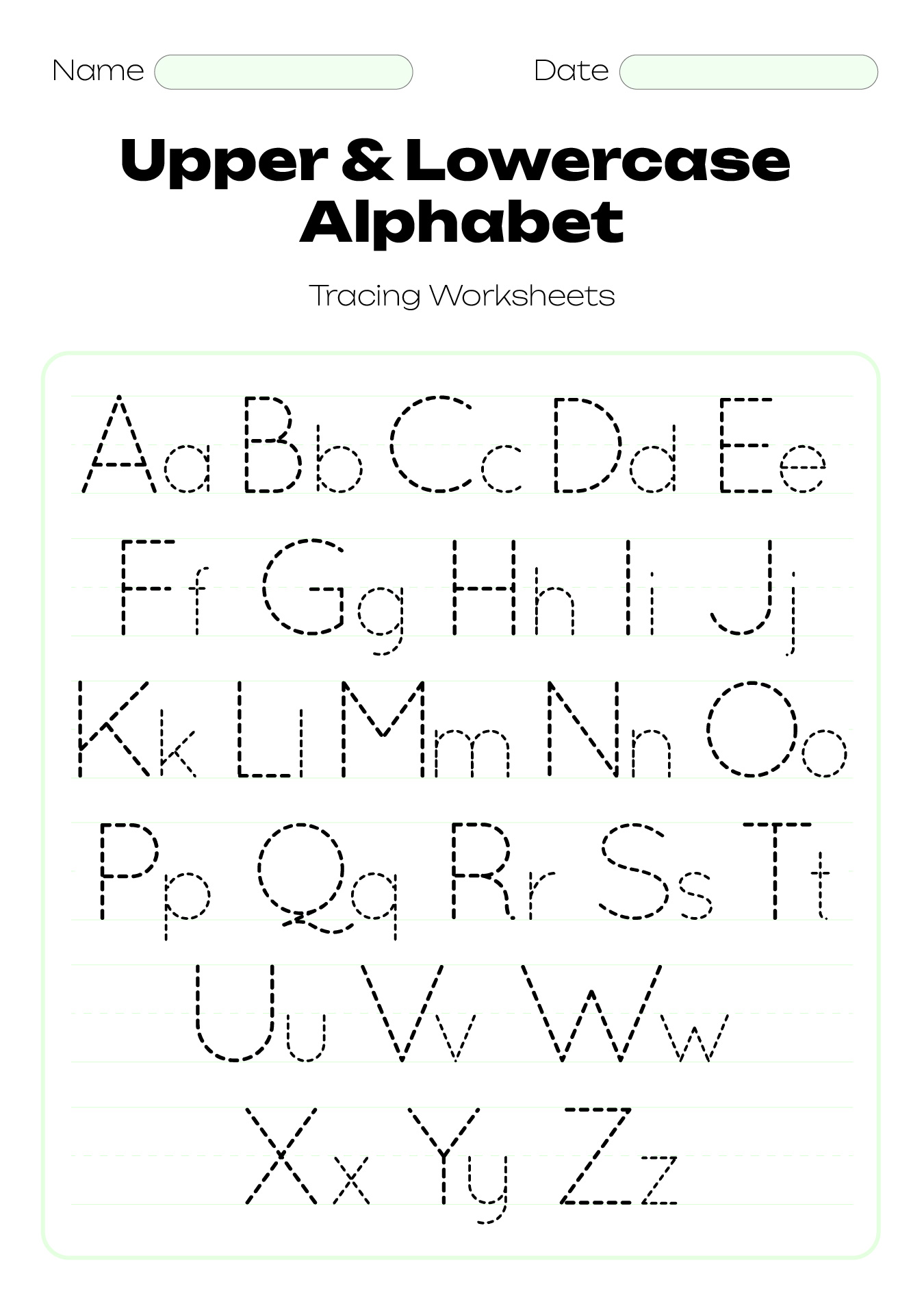 20 Best Free Printable Alphabet Tracing Letters PDF For Free At Printablee