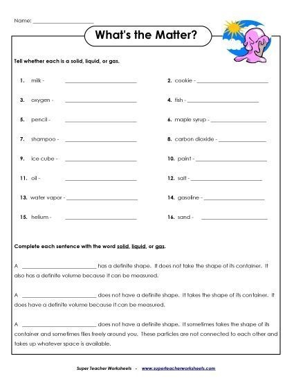 4th Grade Science Worksheets Free Printable