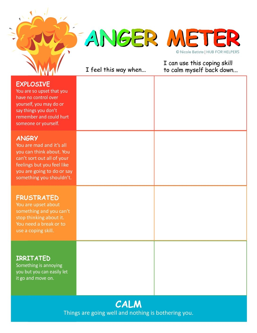 80 Printable Anger Management Worksheets 17 Printable PDF Template