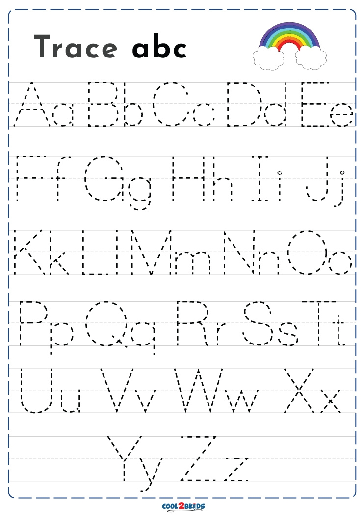 Abc Trace Worksheets