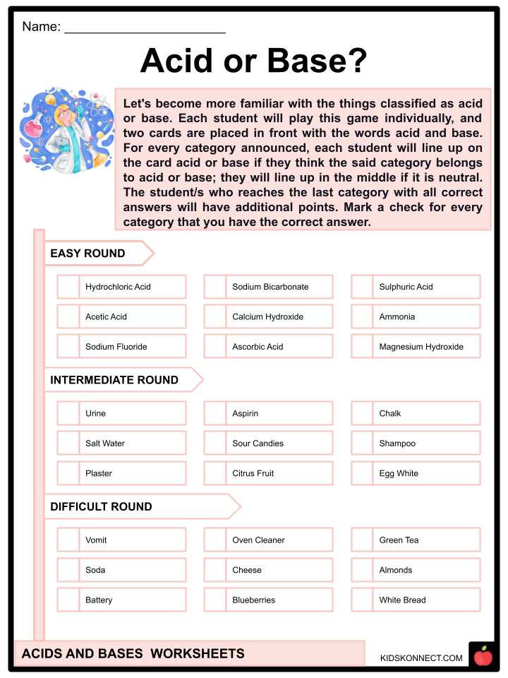 Acid Bases Worksheet FREE Conjugate Acid Base Pairs Worksheet