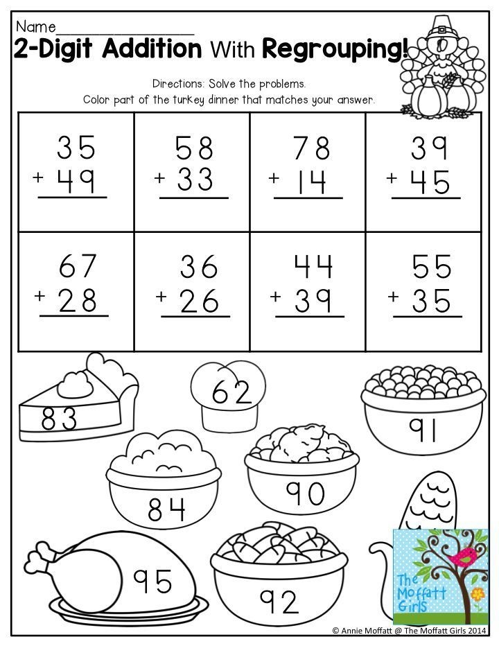 Adding With Regrouping Worksheets