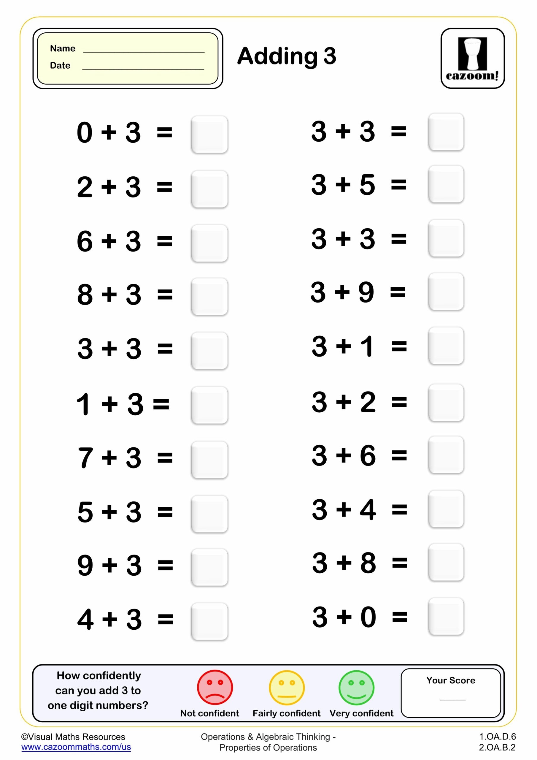 Addition Worksheets For Grade 3