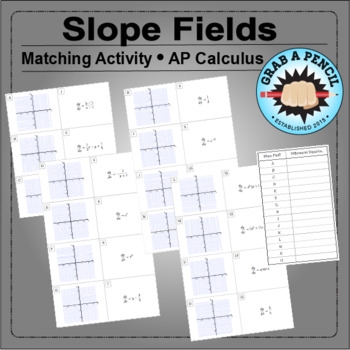 AP Calculus Slope Fields Matching Activity By Grab A Pencil TpT