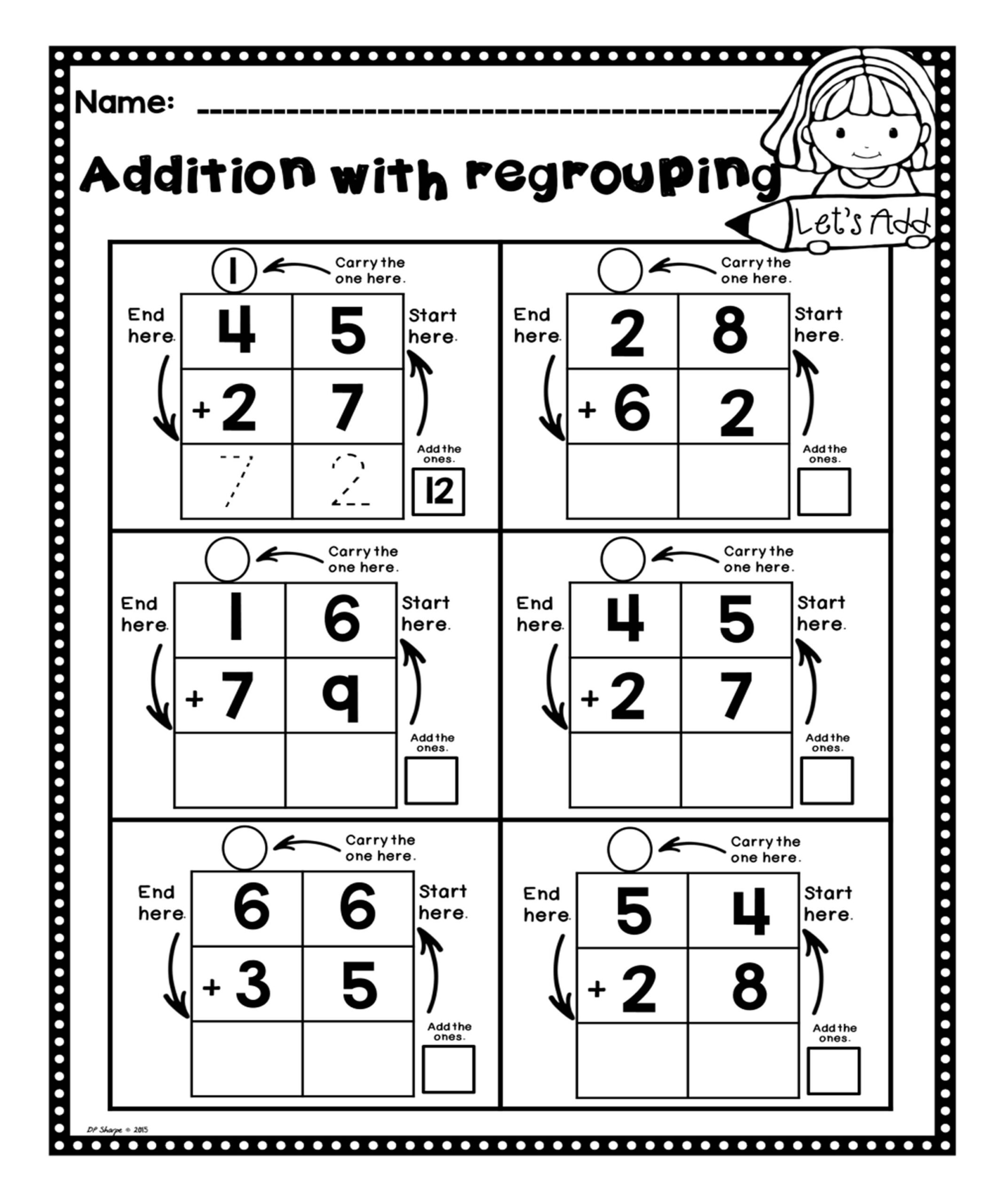 Beginning Adding With Regrouping
