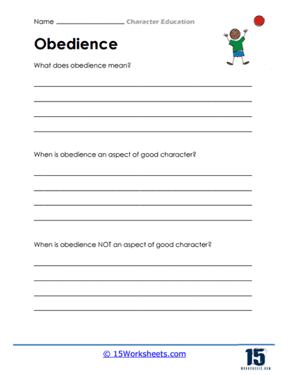 Character Education Worksheets 15 Worksheets