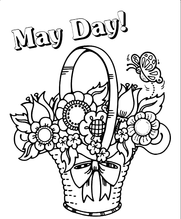 Collection Of May Coloring Pages Free Printable