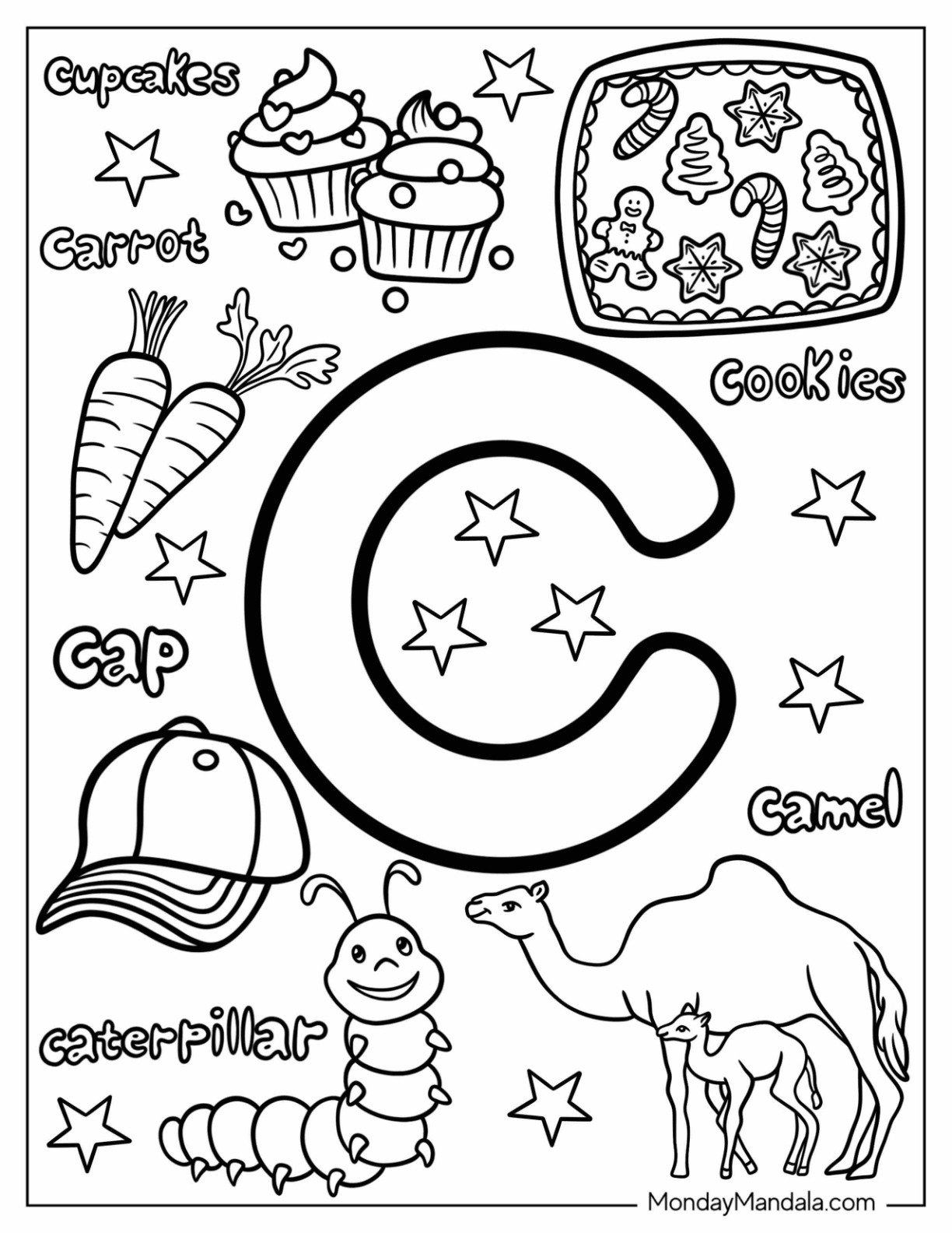 Coloring Preschool Letter C Worksheets Preschool Letter C Activities