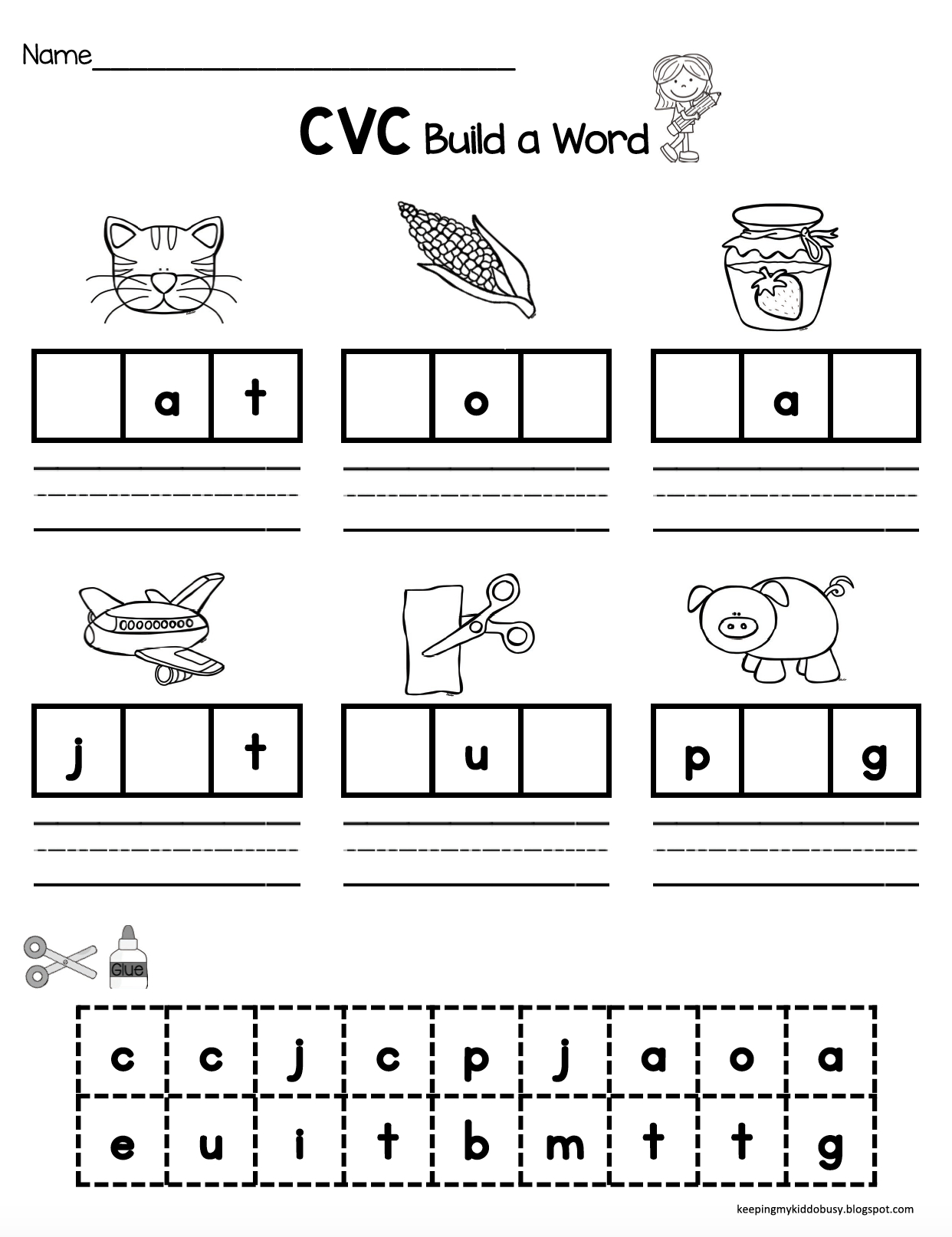 Cvc Word Printables Printable Free Templates