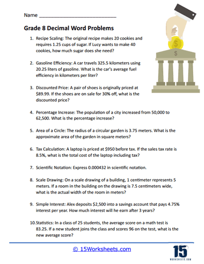 Decimal Word Problems Worksheets 15 Worksheets Worksheets Library
