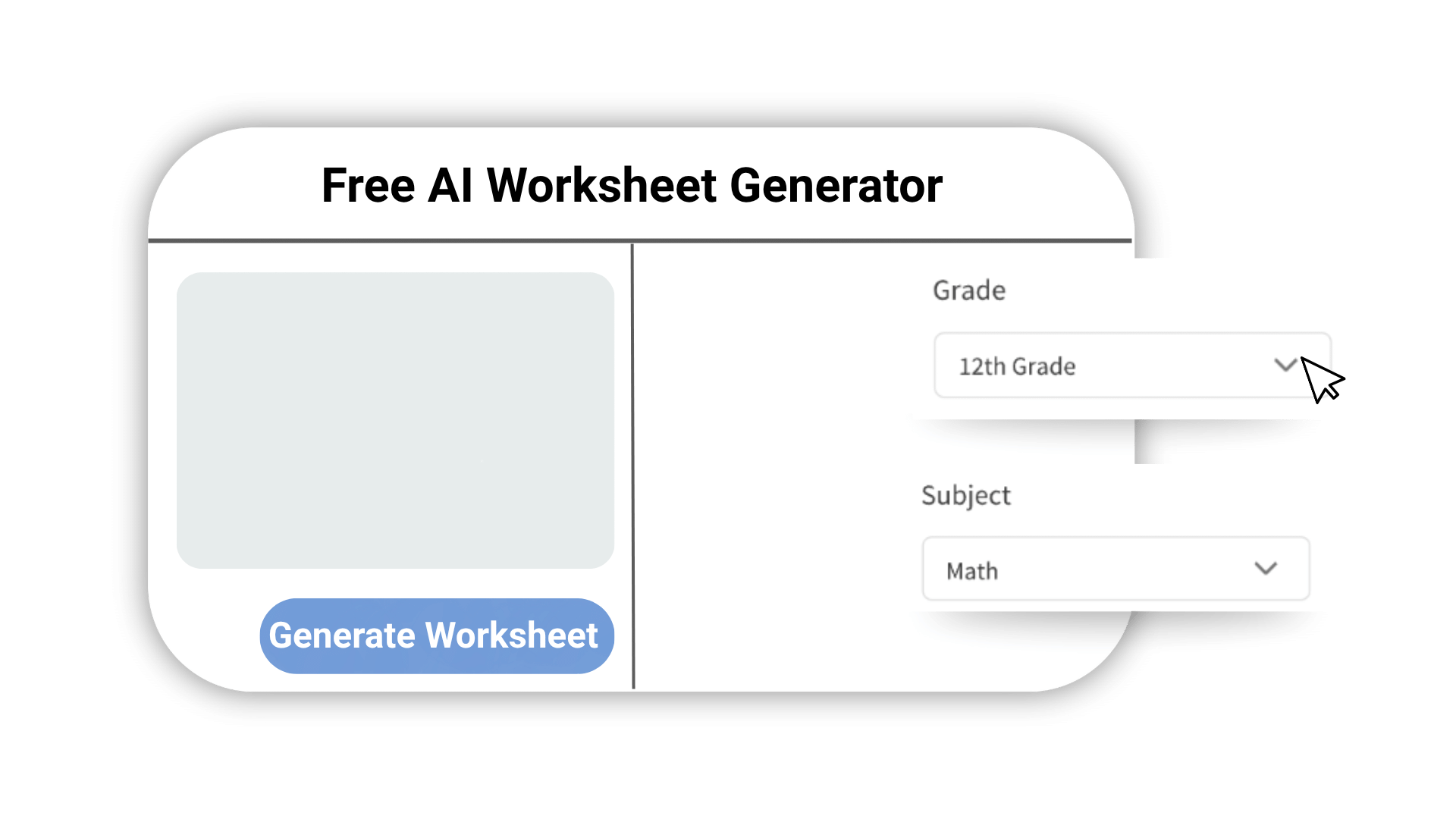 Free AI Worksheet Generator