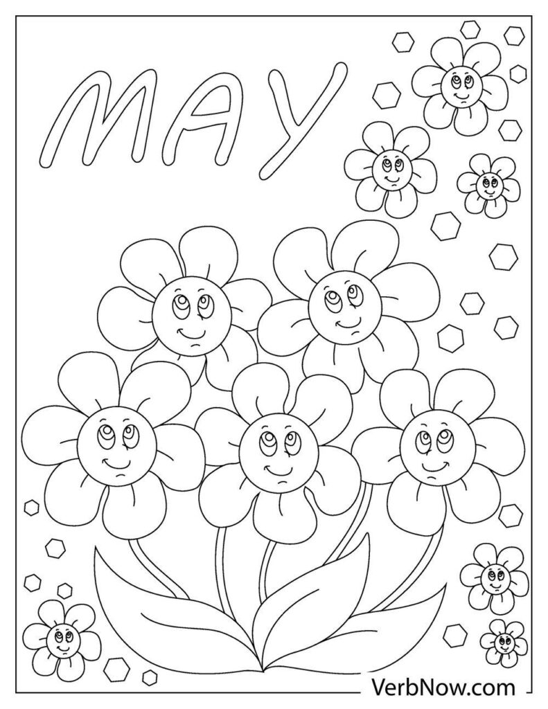 Free MAY Coloring Pages For Download Printable PDF