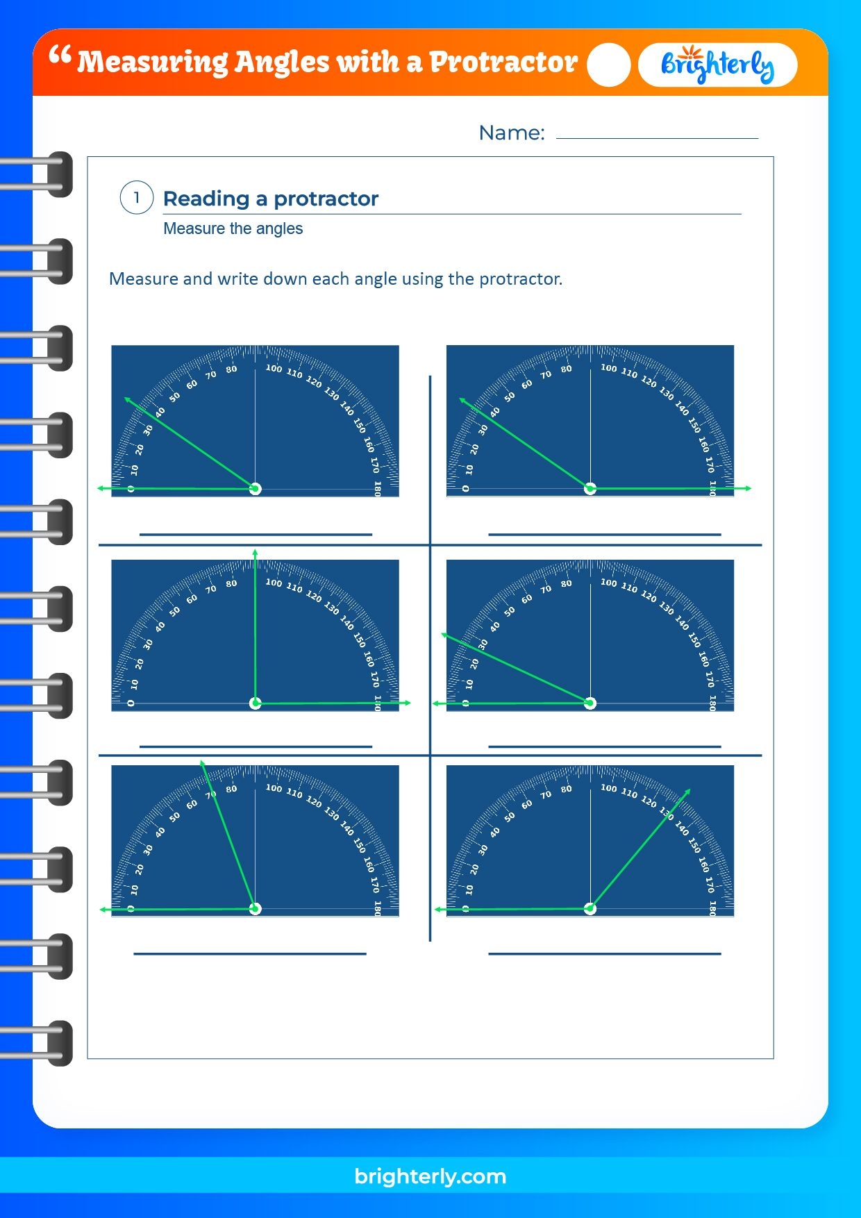 Free Measuring Angles With A Protractor Worksheets PDFs Brighterly