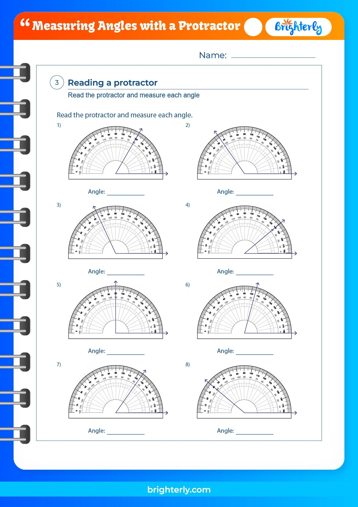 Free Measuring Angles With A Protractor Worksheets PDFs Brighterly