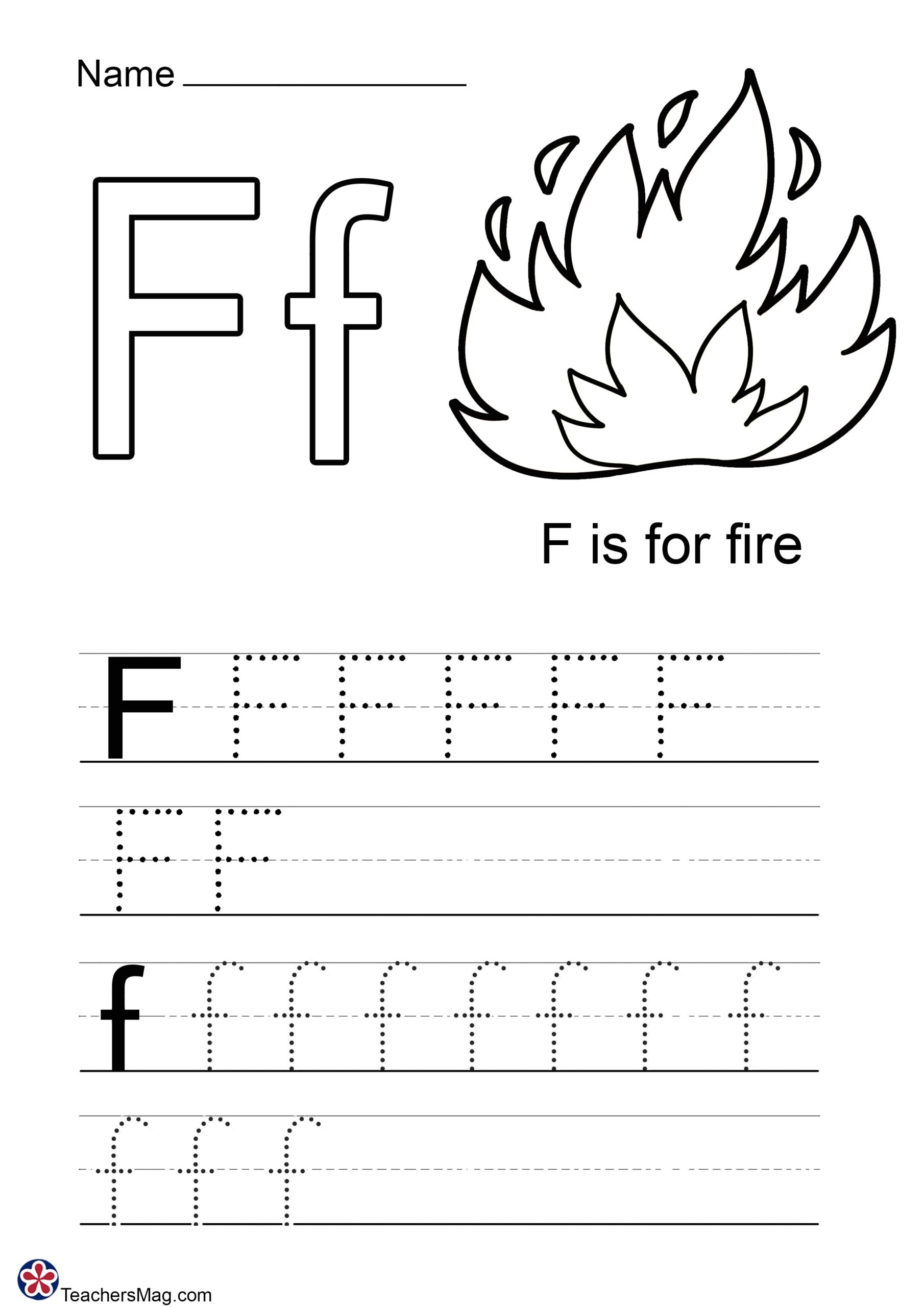 Free Preschool Letter F Worksheet Download Free Preschool Letter F 