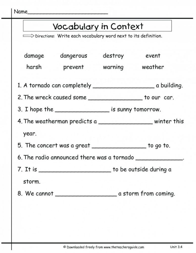 Free Printable 8th Grade Worksheets AlphabetWorksheetsFree