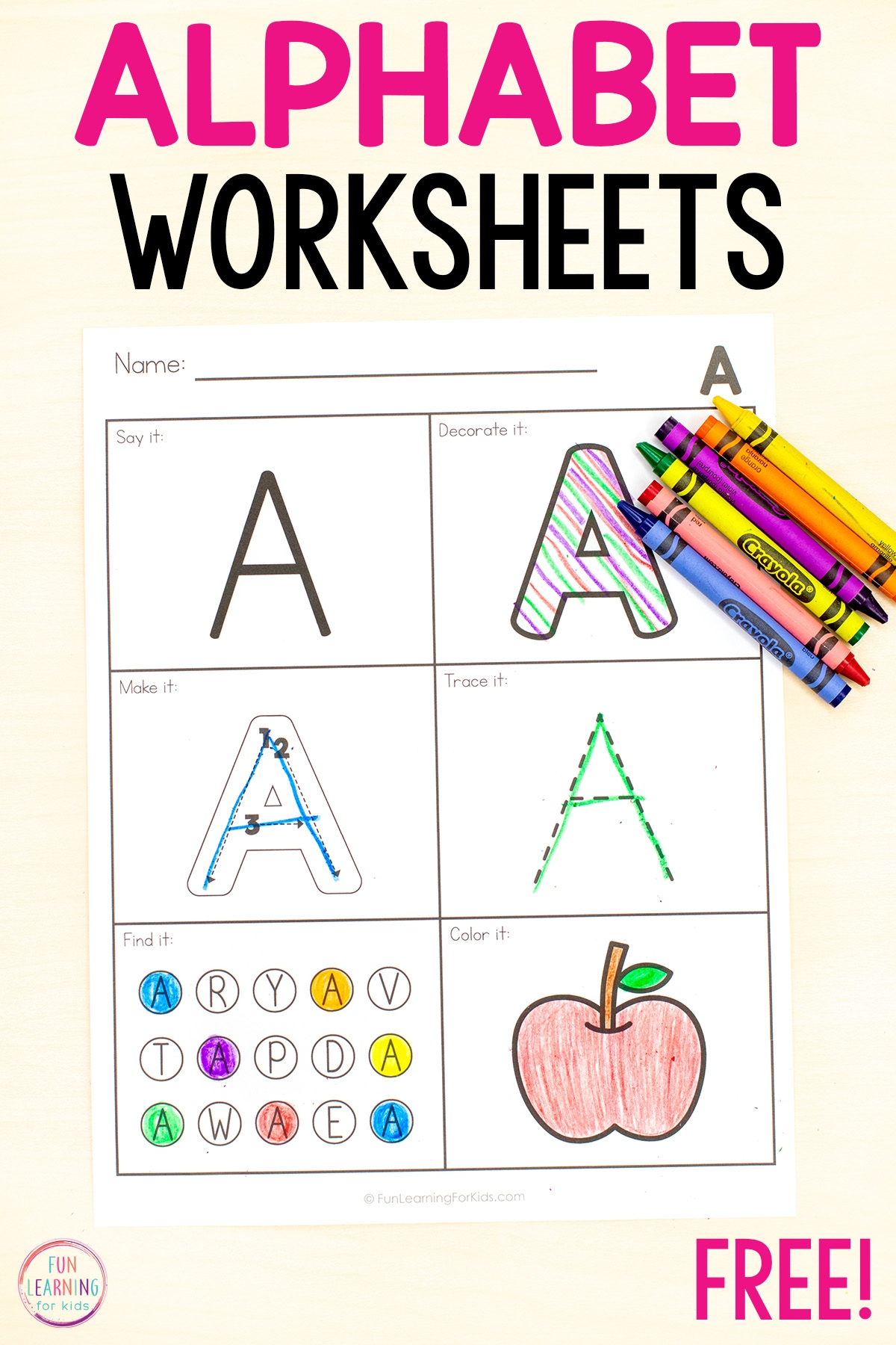 Free Printable A Worksheets For Preschoolers Free Printable