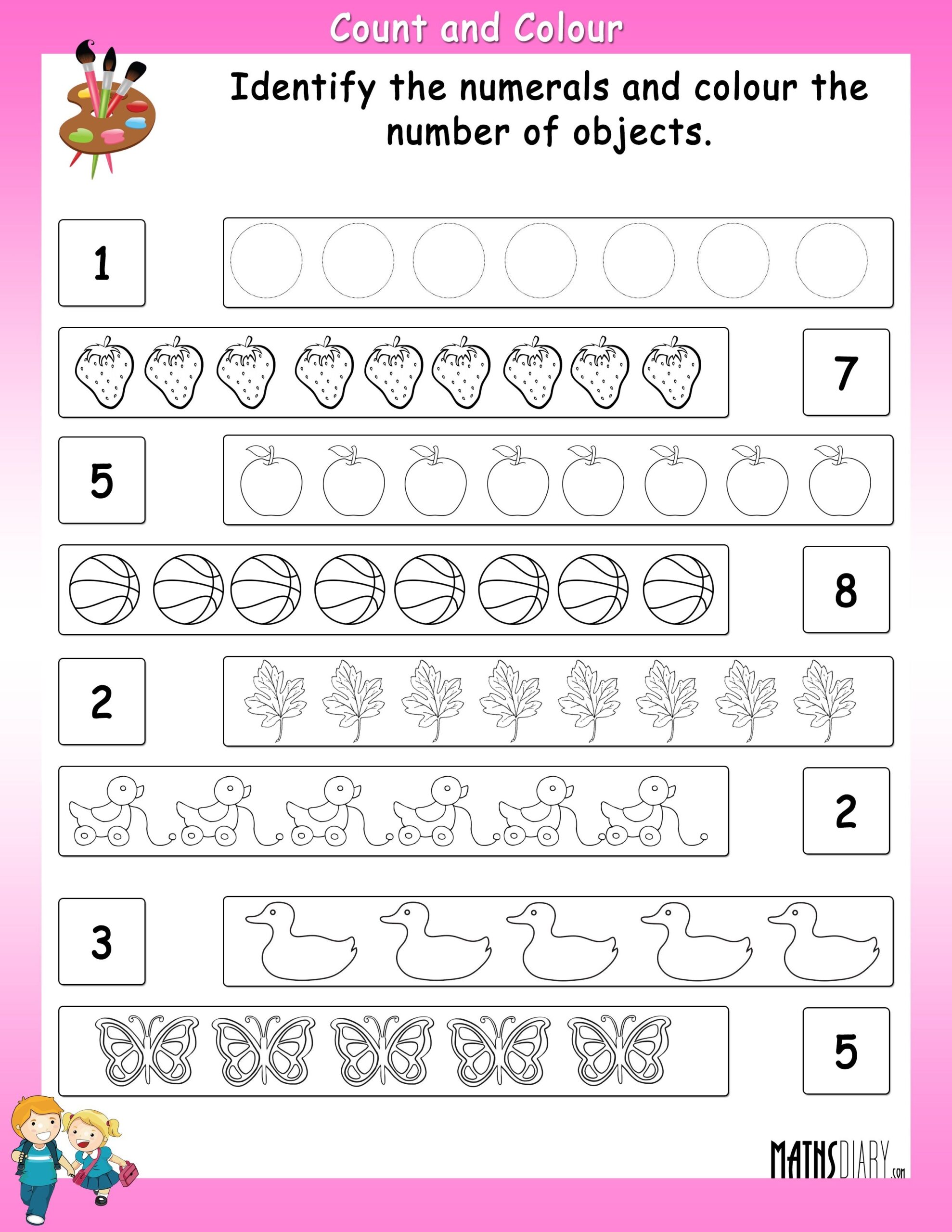 Free Printable Identifying Numbers Worksheet Worksheets Library