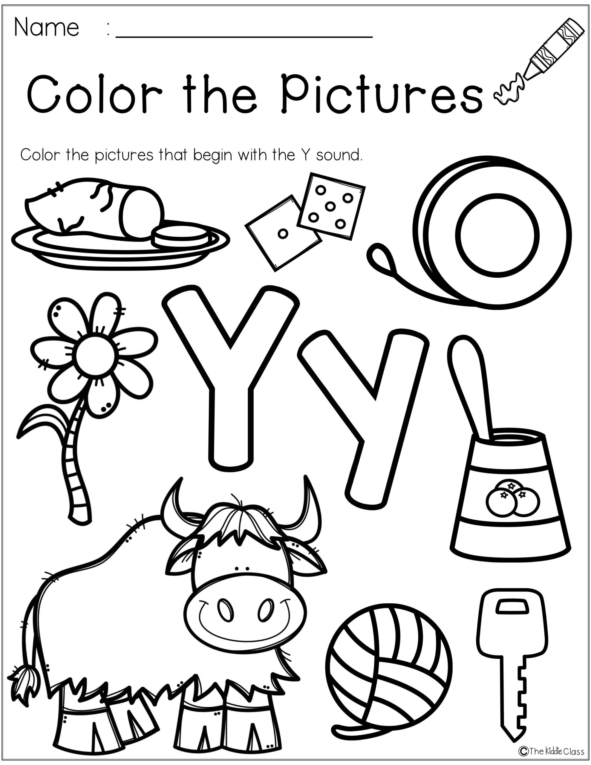 Free Printable Letter Y Worksheets For Preschoolers