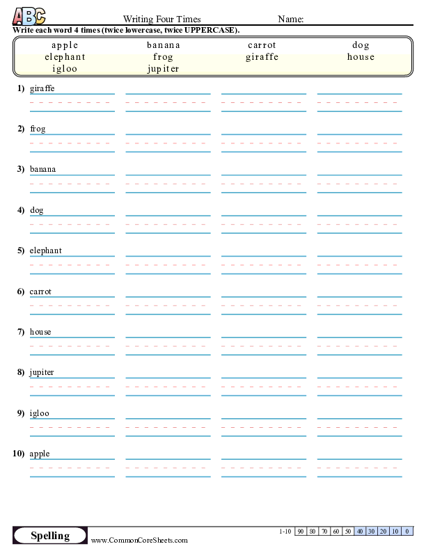 Free Printable Make Your Own Spelling Worksheets Free Printables Hub