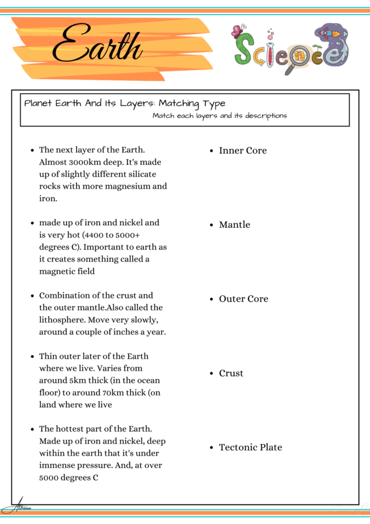 Free Printable Science 3rd Grade Worksheets Scienceworksheets