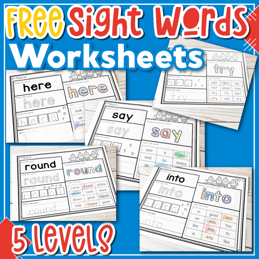 Free Printable Sight Word Worksheets