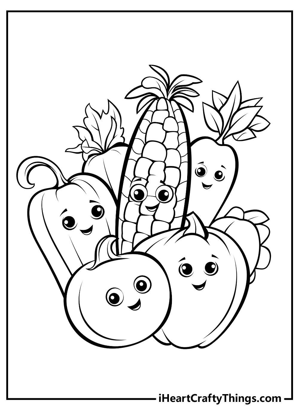 Fun And Educational Vegetable Coloring Pages For Kids