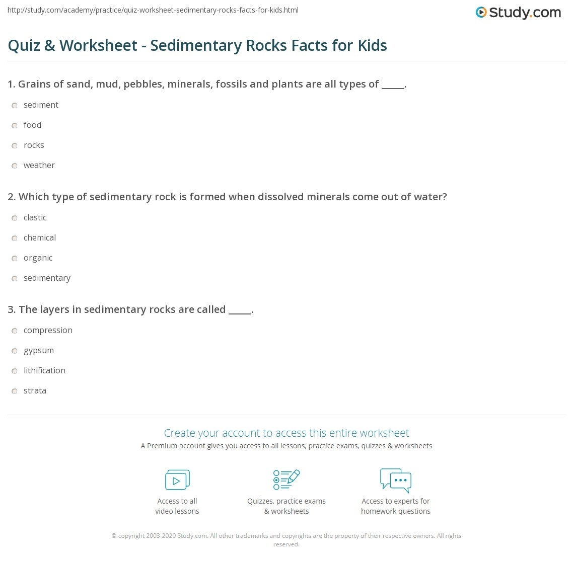 Geotour Worksheet F Sedimentary Rocks Worksheet Template
