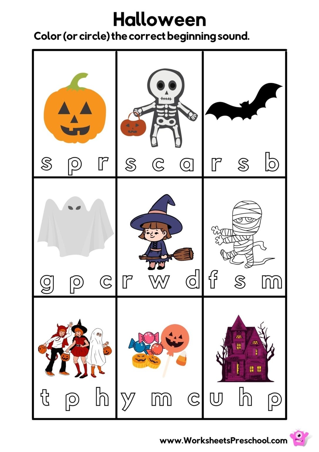 Halloween Worksheets Preschool 11 Free PDF Printables