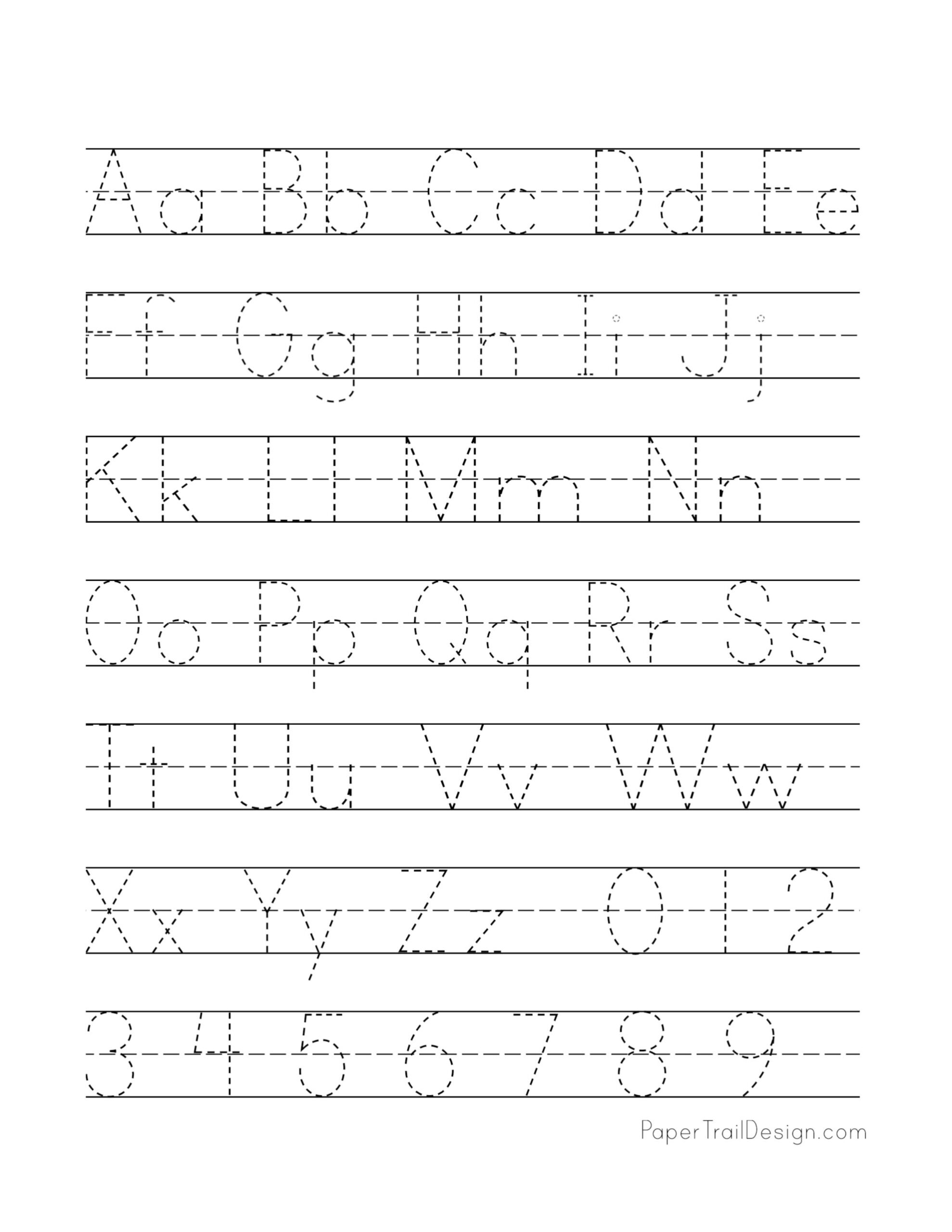Handwriting Worksheets Alphabet AlphabetWorksheetsFree