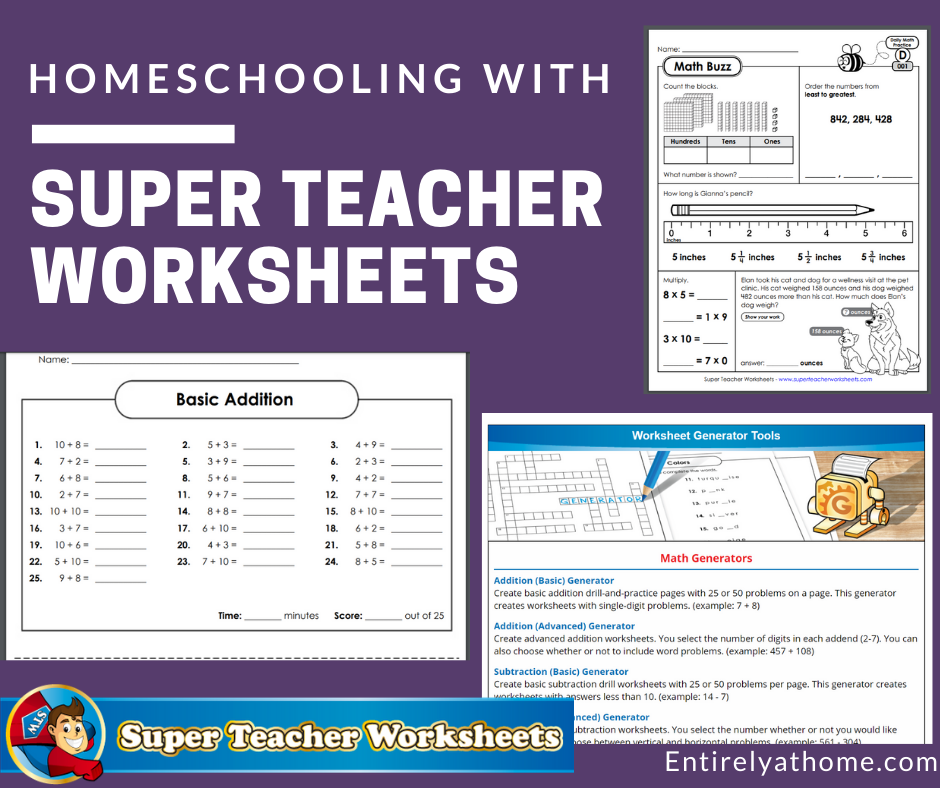 Homeschooling With Super Teacher Worksheets Entirely At Home 