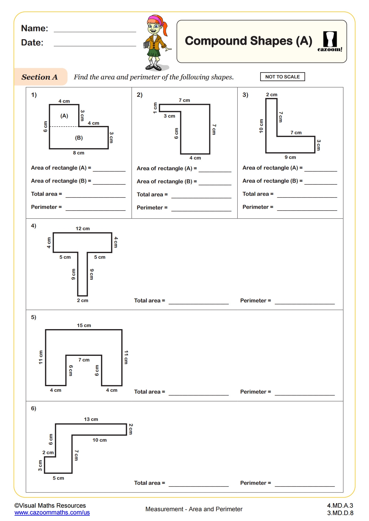 How To Calculate The Area Of Compound Shapes Free Worksheets Printable