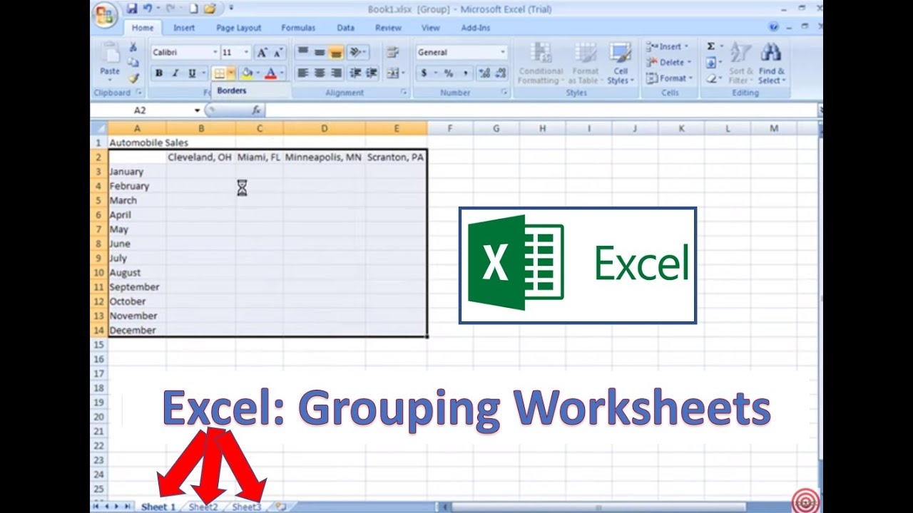How To Group 2 Worksheets In Excel