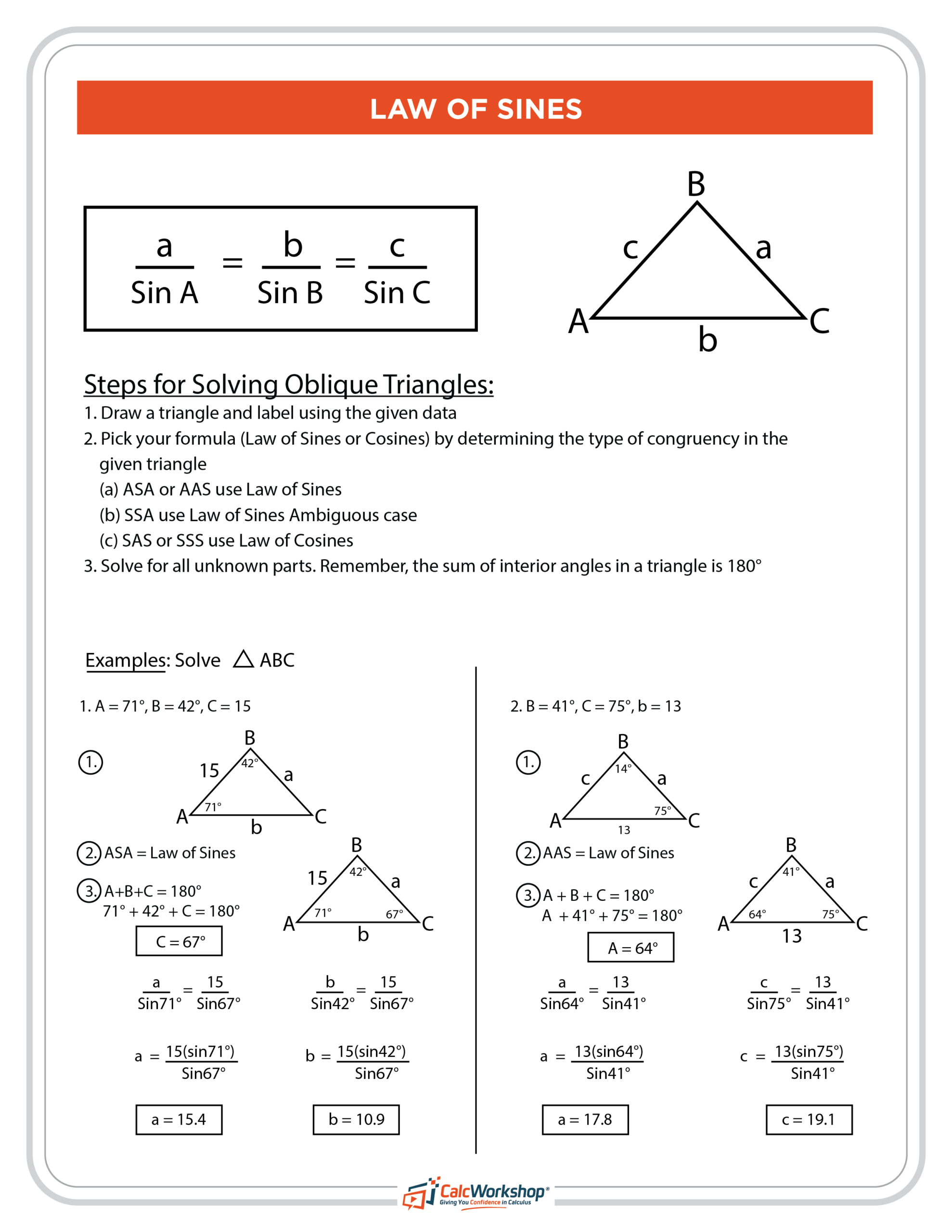Law Of Sines Worksheet Dev onallcylinders