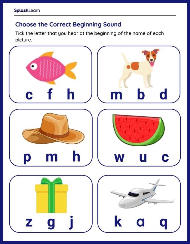 Letter Sounds Worksheets Free Printable SplashLearn