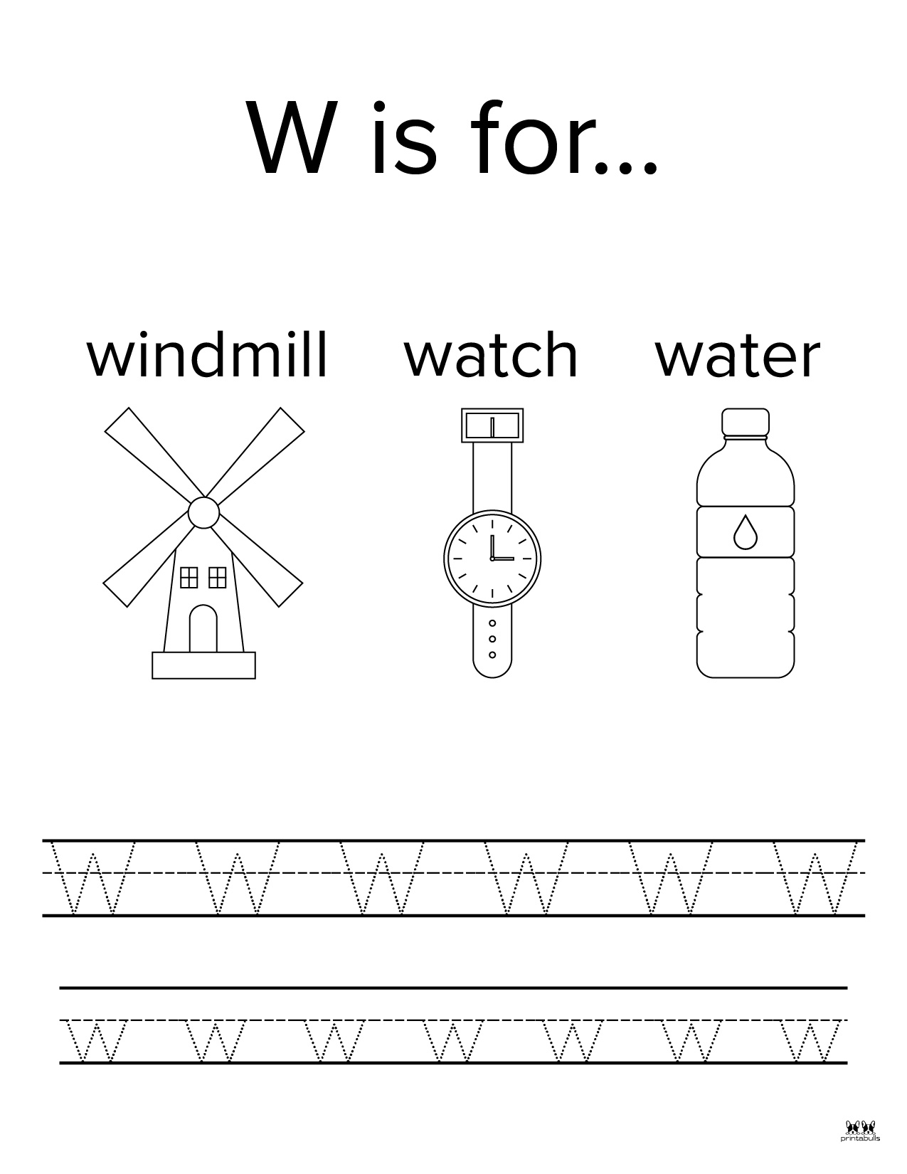 Letter W Worksheets 50 FREE Printables Printabulls
