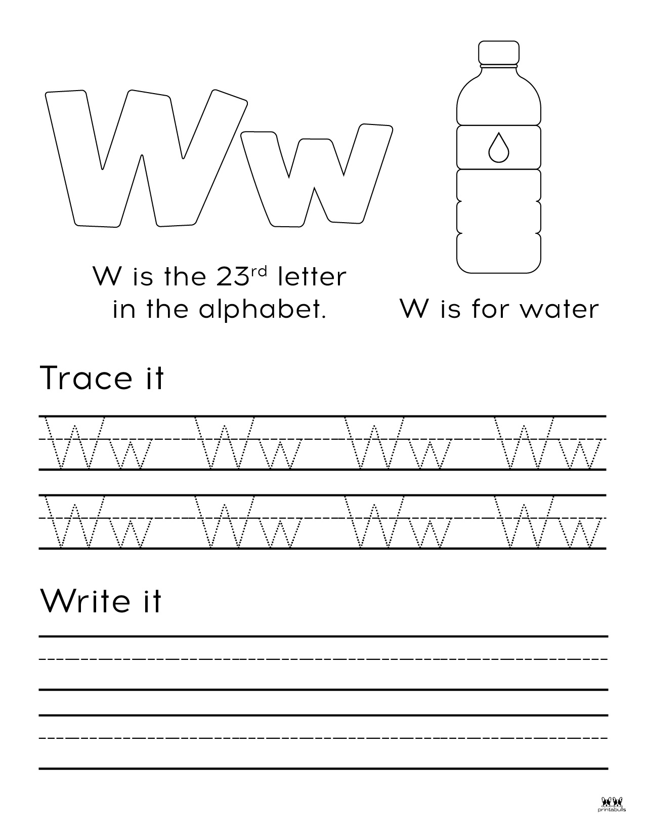 Letter W Worksheets 50 FREE Printables Printabulls