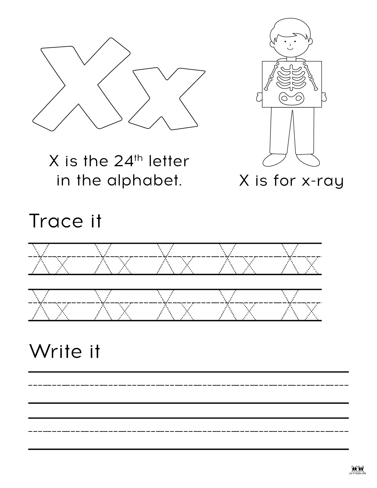 Letter X Worksheets 50 FREE Printables Printabulls