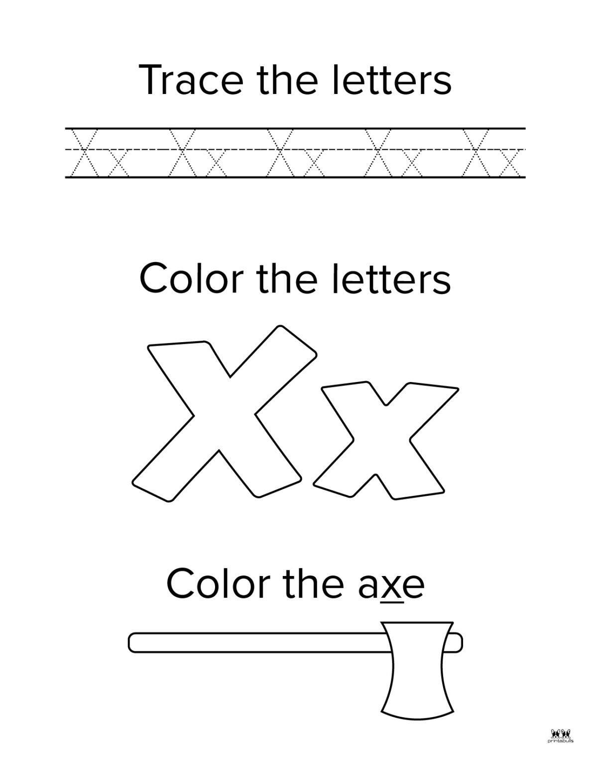 Letter X Worksheets 50 FREE Printables Printabulls