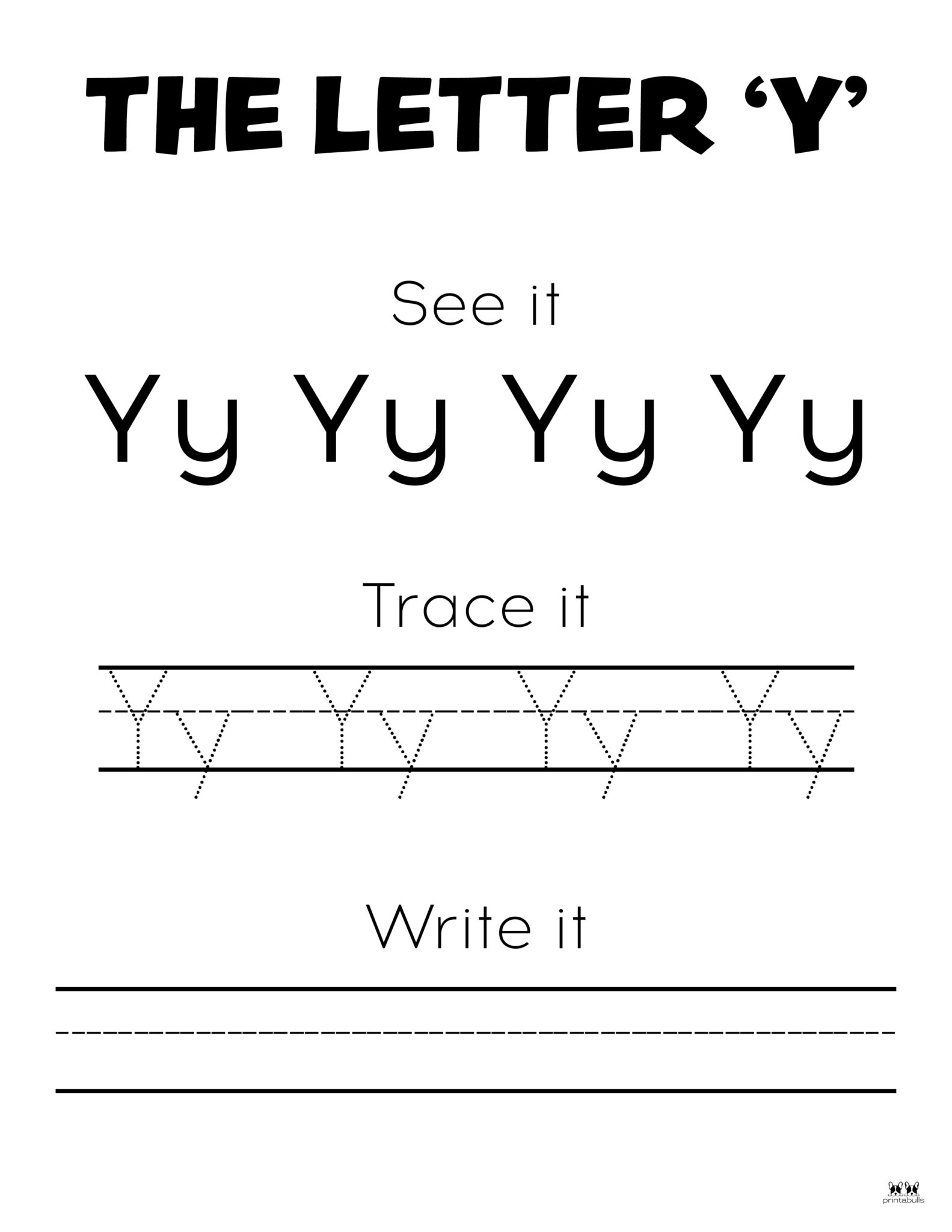 Letter Y Worksheets 50 FREE Printables Printabulls