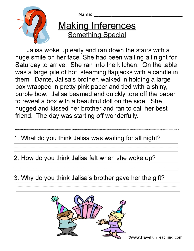 Making Inferences Worksheet Have Fun Teaching