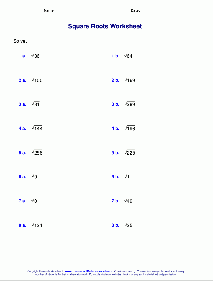 Mastering Equations With Square Roots Worksheet