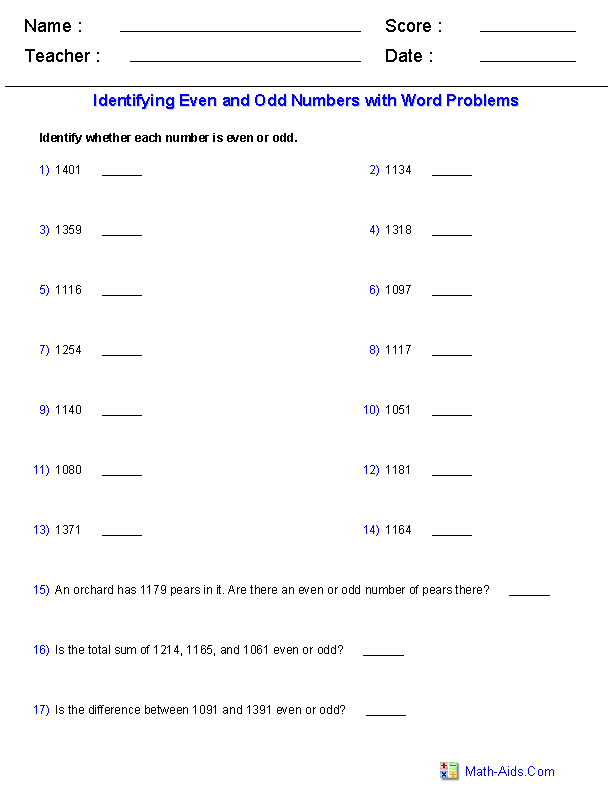 Math Worksheets Dynamically Created Math Worksheets