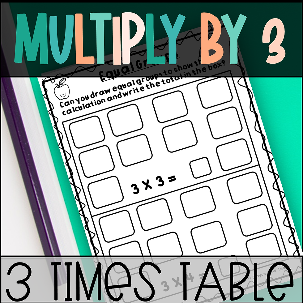 Multiplication Worksheets Multiply By 3 Crayon Lane Teach
