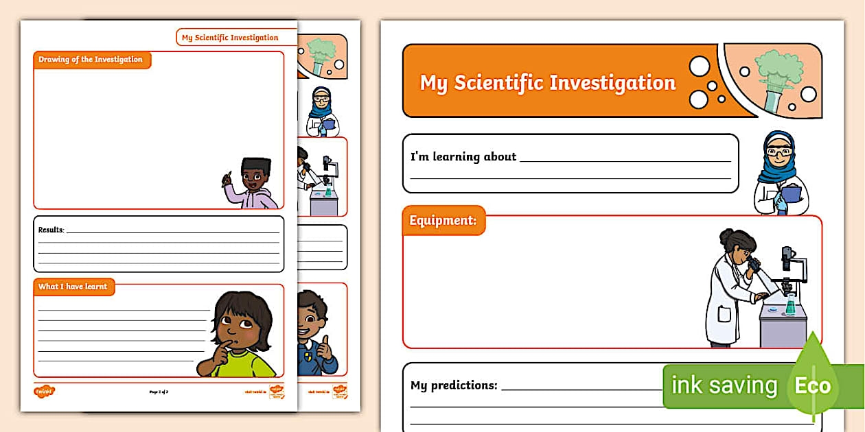 My Science Investigation Worksheet teacher Made Twinkl